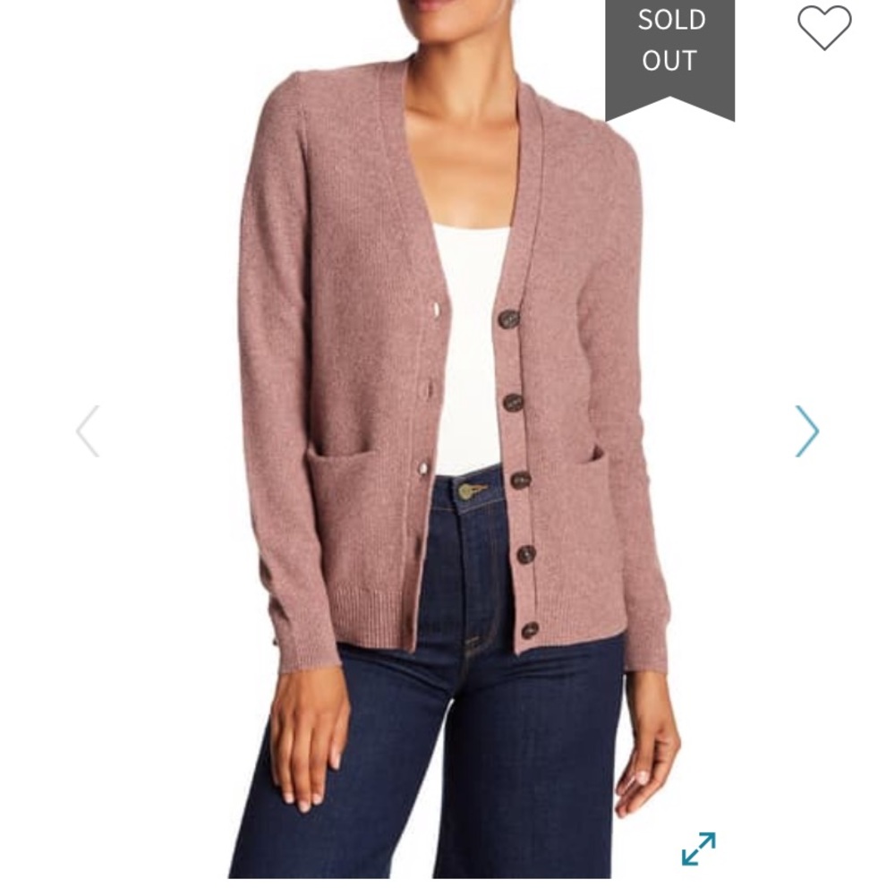Madewell Textured V Neck Cardigan